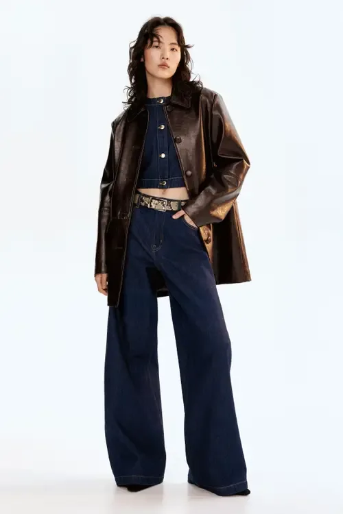 Wide High Jeans by H&M