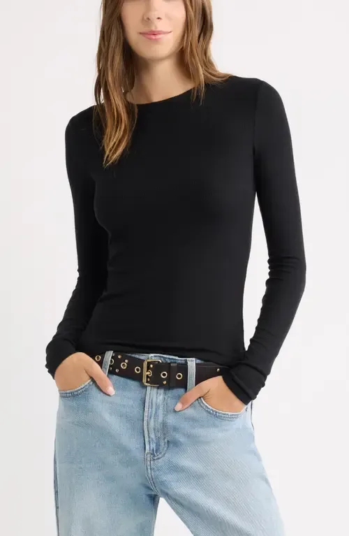 Ribbed Long Sleeve T-Shirt by BP.