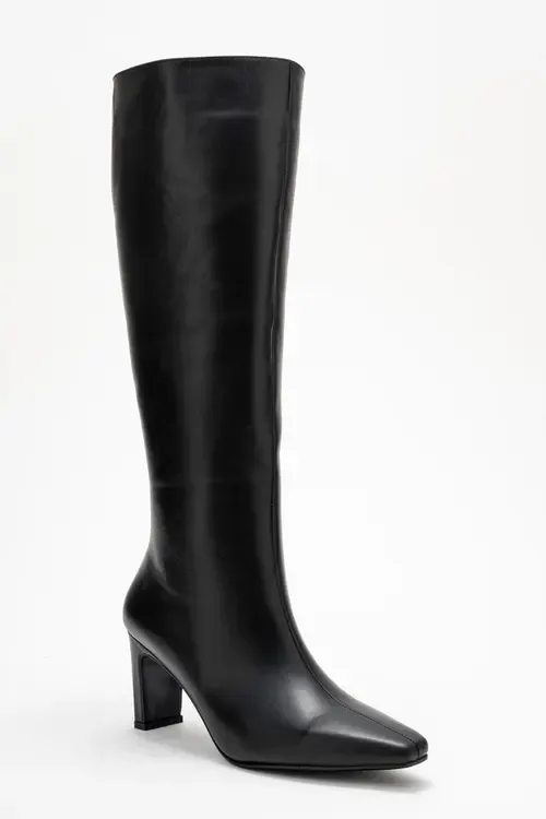Velencia Leather Knee High Boot by Forever & Always Shoes