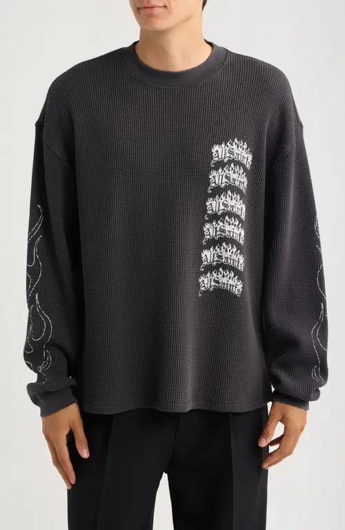 Incendo Graphic Organic Cotton Long Sleeve T-Shirt by AllSaints