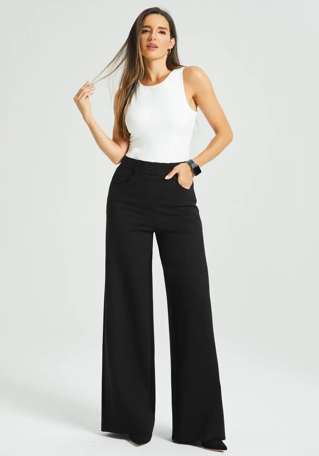 7-Pocket DPYP Dress Pant Yoga Pant - Wide by Betabrand