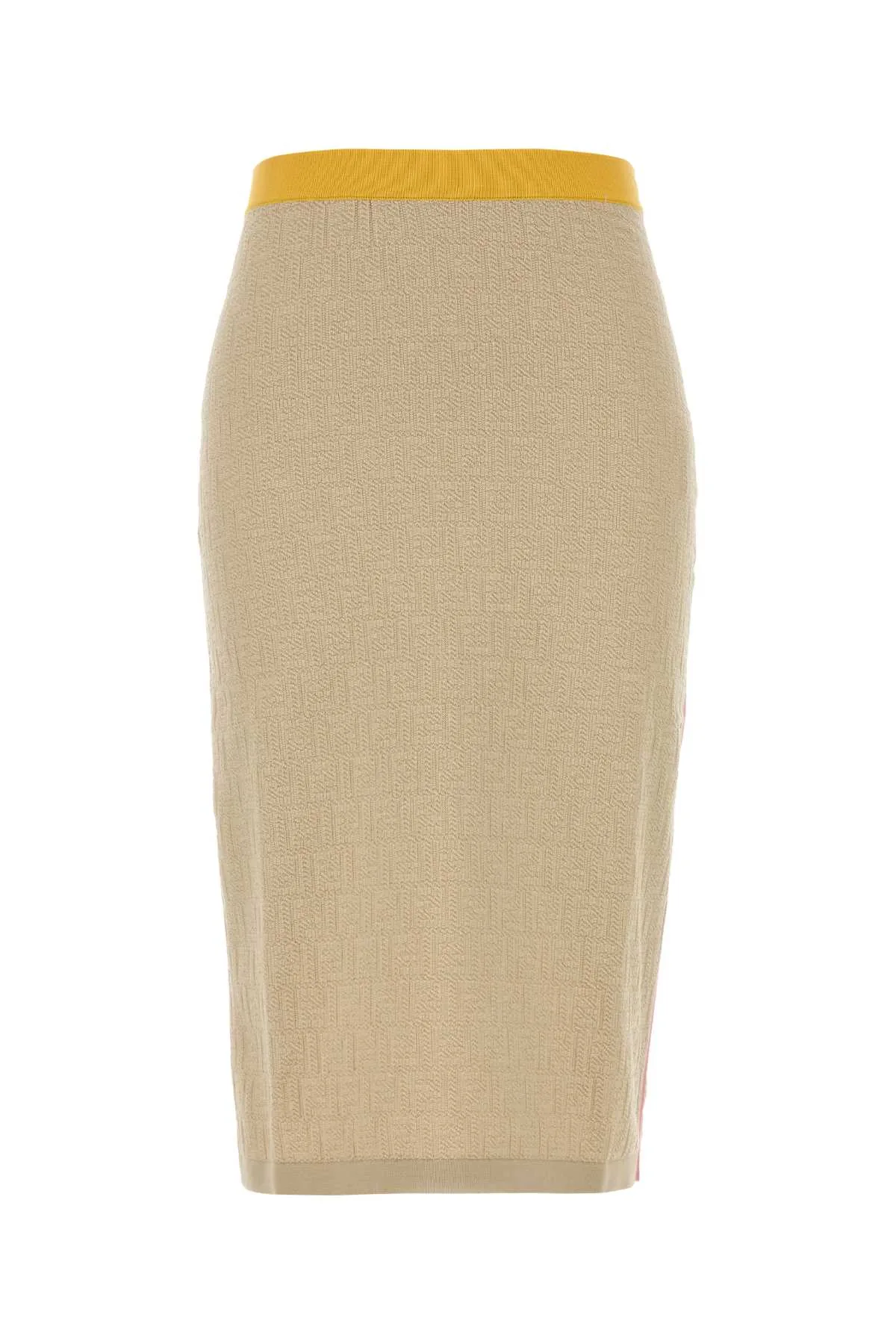 Sand Stretch Cotton Blend Skirt