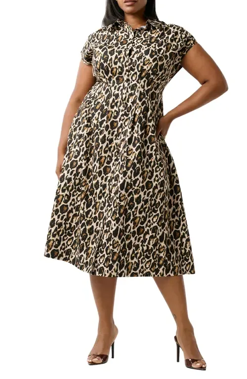 Leocara Leopard Print Shirtdress by Estelle