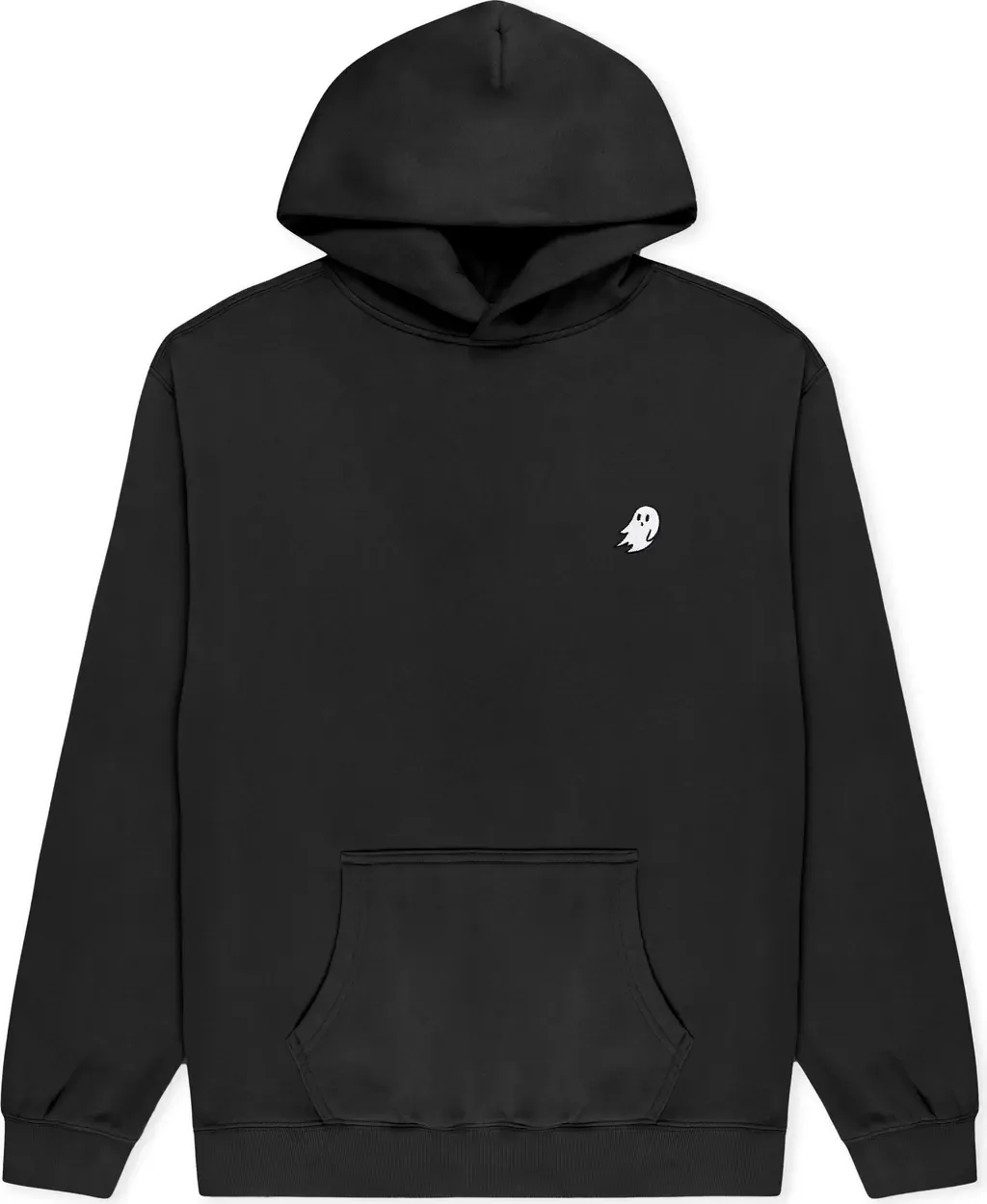 Ghost Relaxed Midweight Faded Fleece Hoodie by Dalix