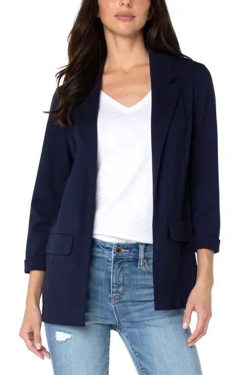 Princess Detail Unlined Boyfriend Blazer by Liverpool Los Angeles