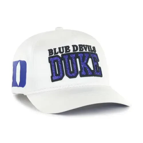 '47 White Duke Blue Devils Outspoken Hitch Adjustable Hat by '47
