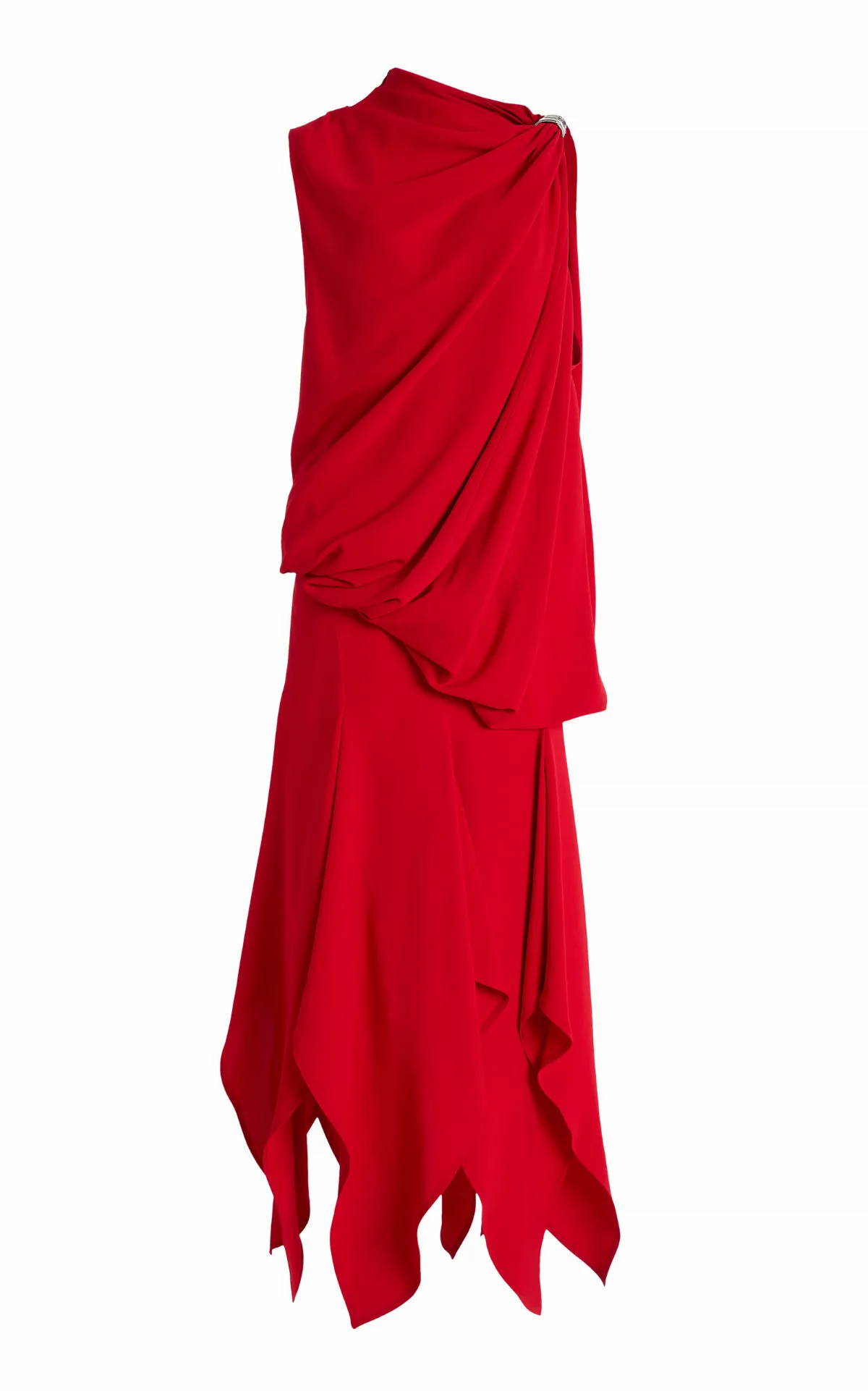 Denise Draped Crepe Midi Dress by Proenza Schouler
