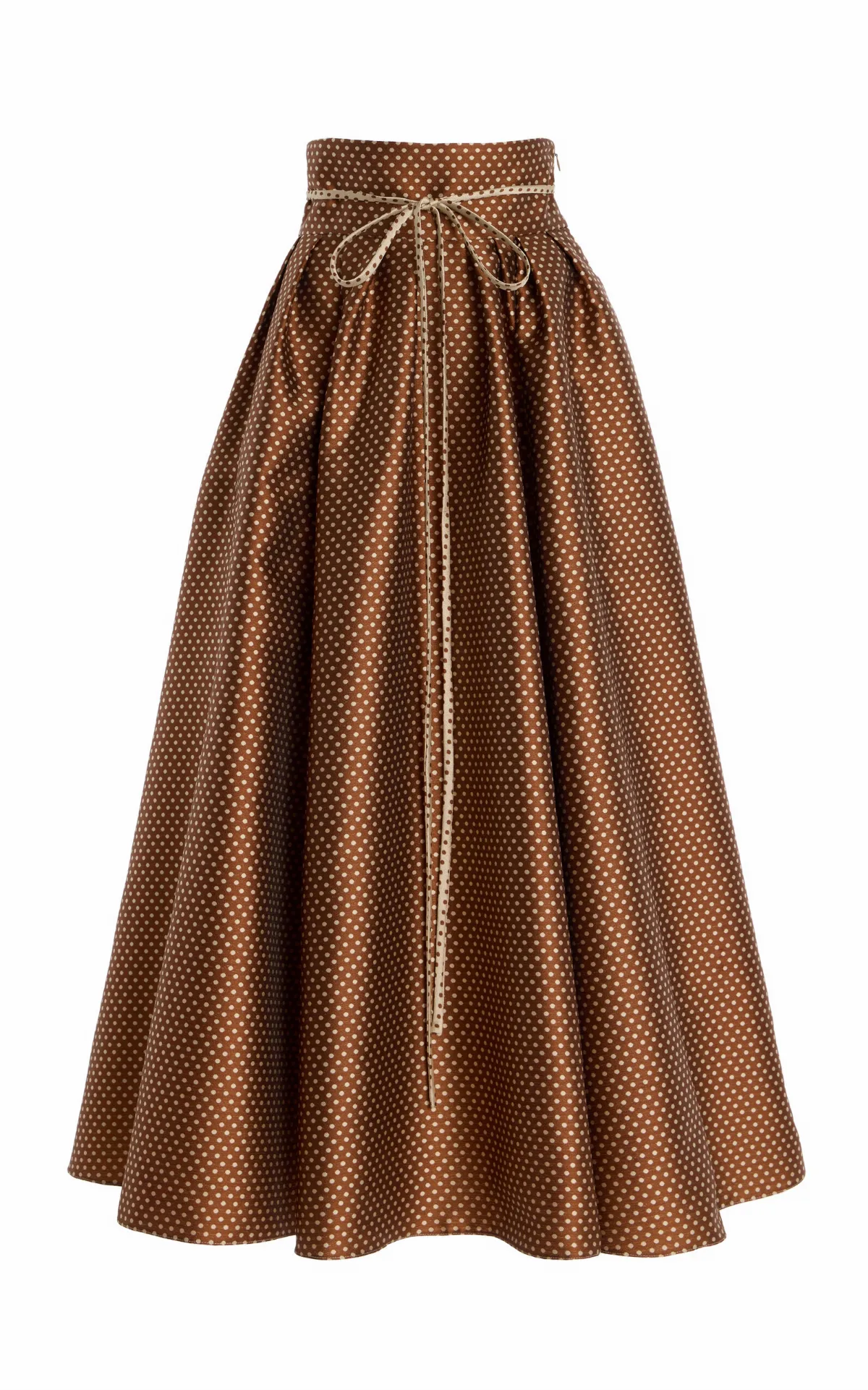 Tie-Belted Satin Midi Skirt by Rosie Assoulin