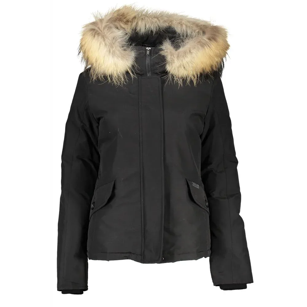 Removable Fur-Trimmed Hood Down Jacket by Woolrich