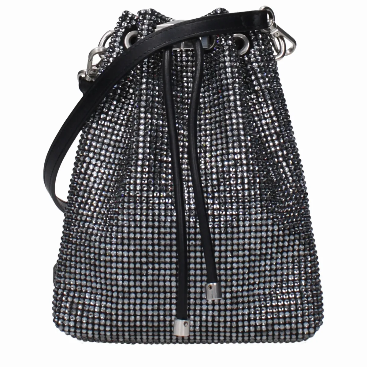 Rhinestone-Embellished Satin Crossbody Bag by Jimmy Choo
