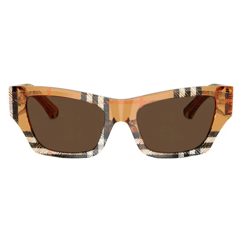 Check Pattern Cat-Eye Sunglasses by Burberry