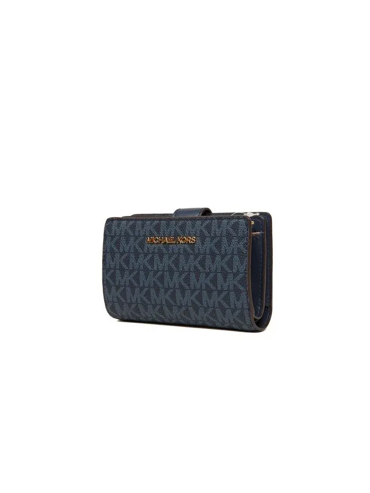 Logo Jacquard Wallet by Michael Kors