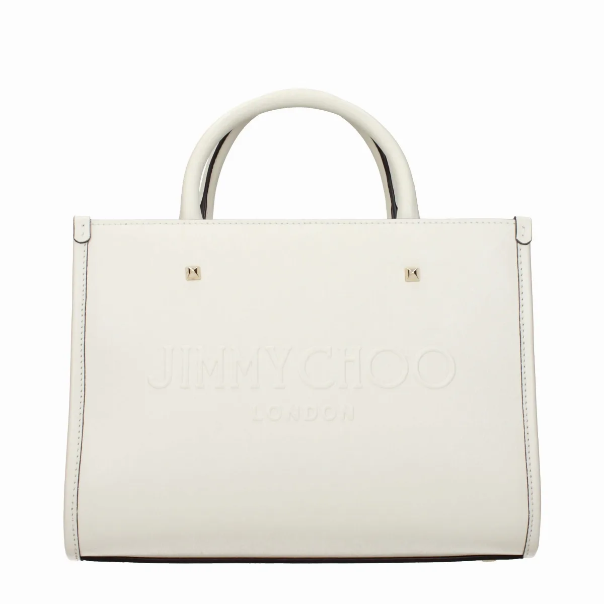 Logo-Embossed Leather Tote Bag by Jimmy Choo