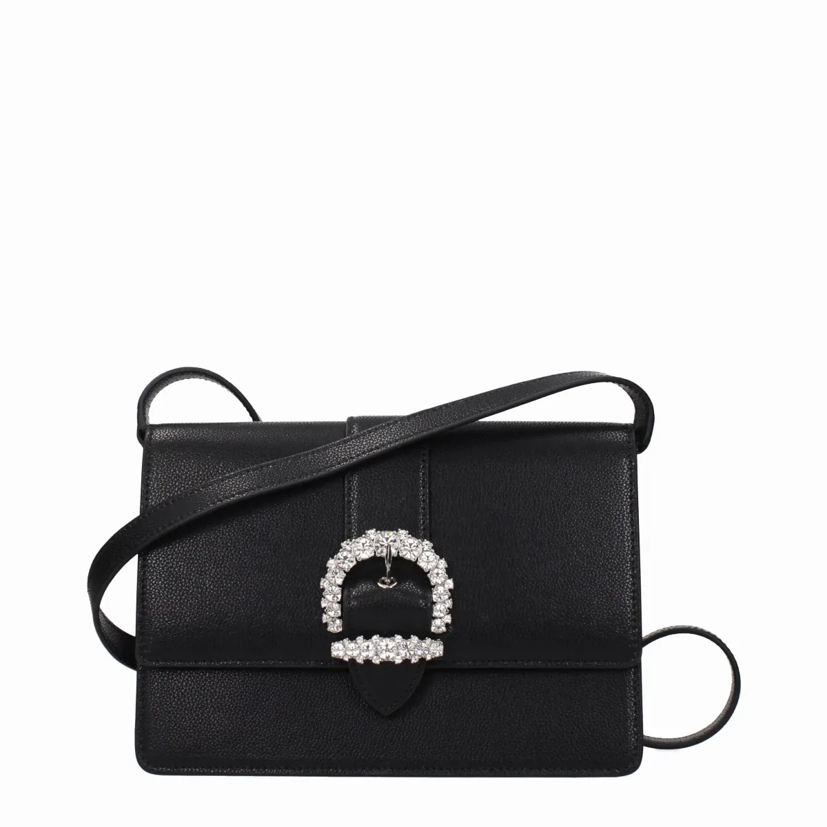 Crystal-Embellished Leather Crossbody Bag by Jimmy Choo