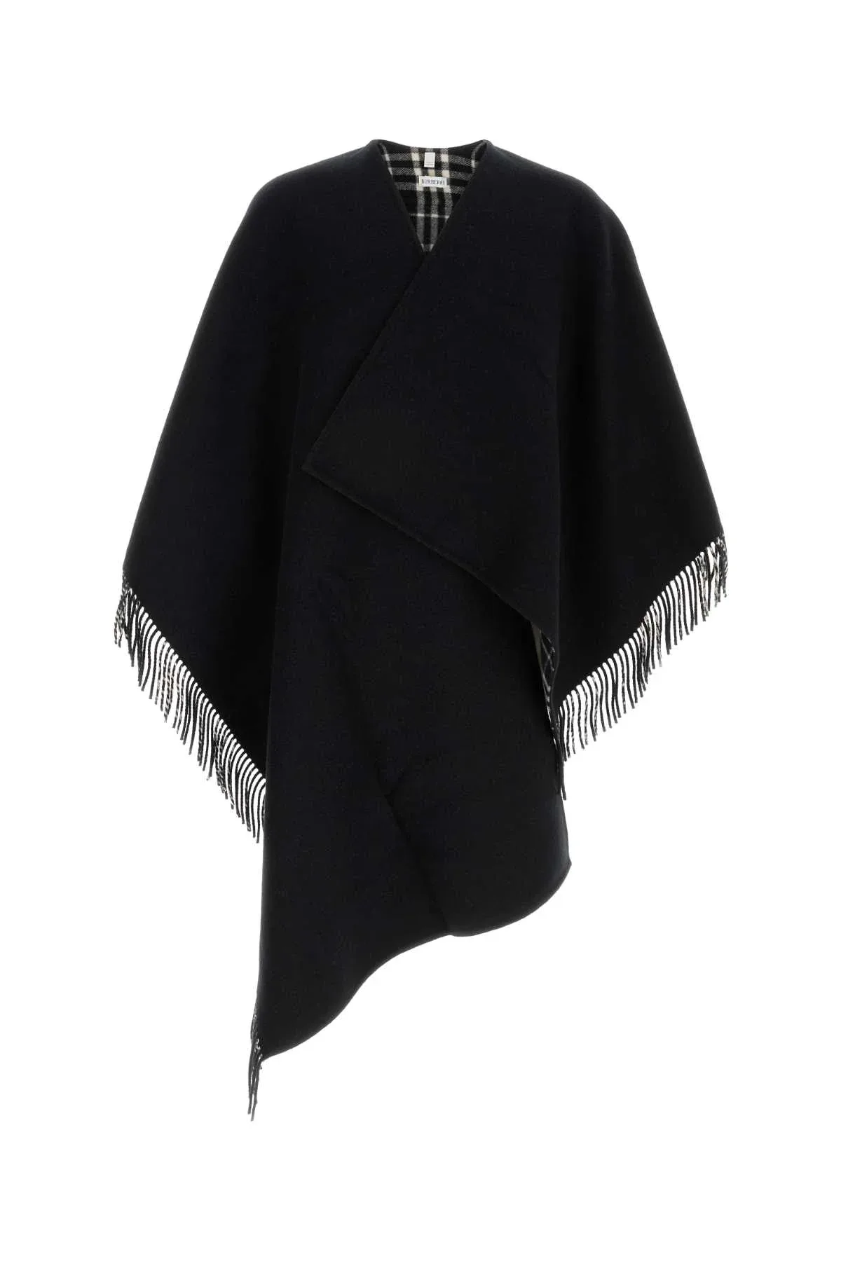 Wool Fringed Shawl by Burberry