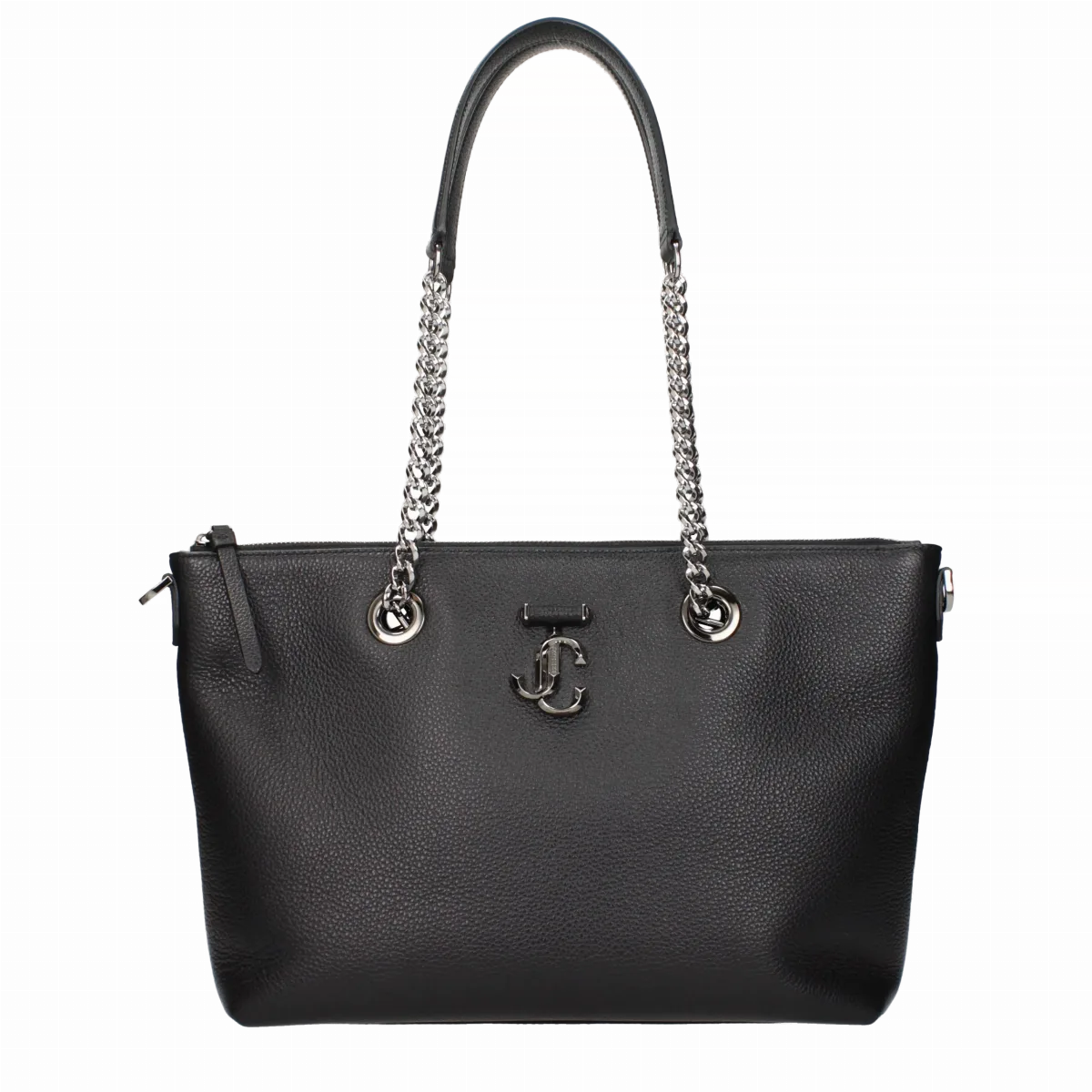 Logo-Embellished Leather Shoulder Bag by Jimmy Choo