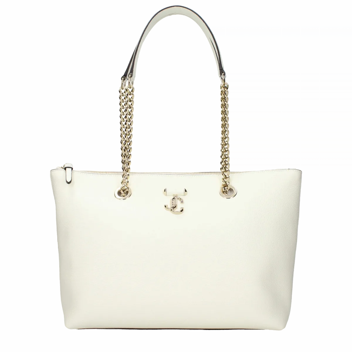 Leather with Chain Straps Shoulder Bag by Jimmy Choo