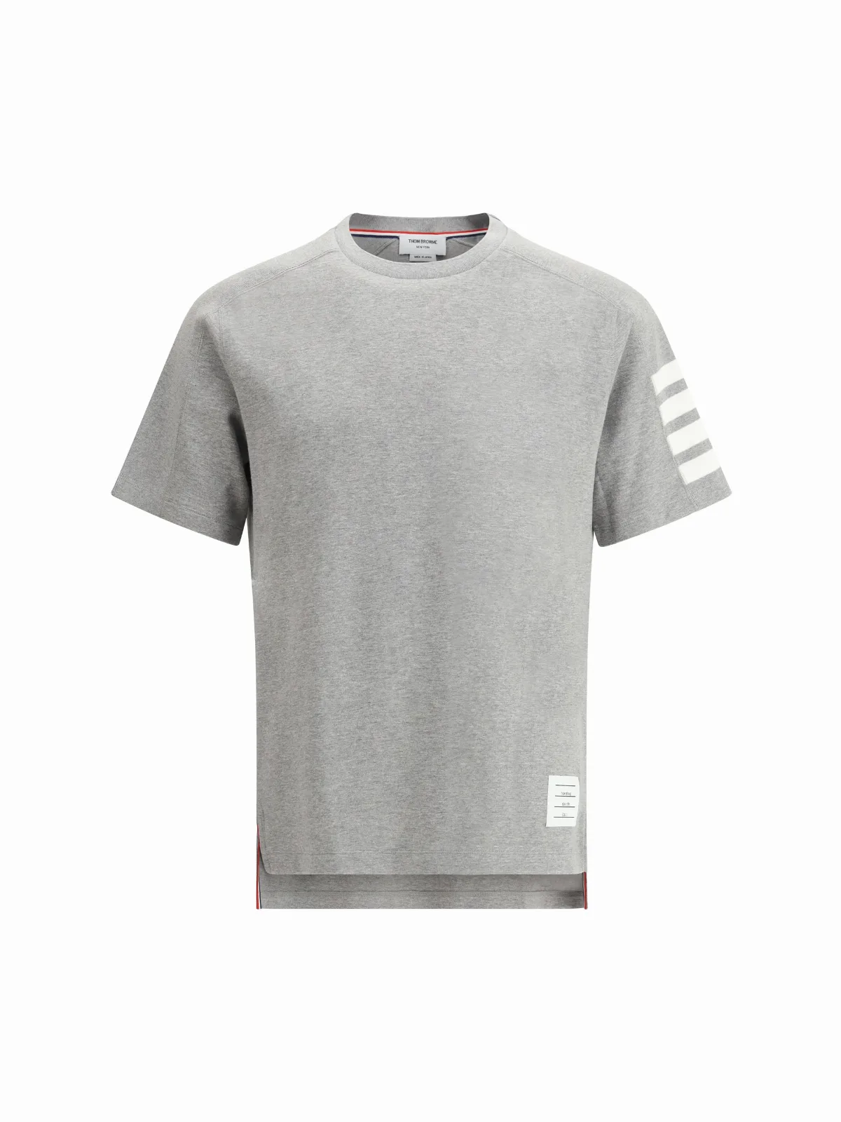 Horizontal Striped Cotton T-Shirt by Thom Browne