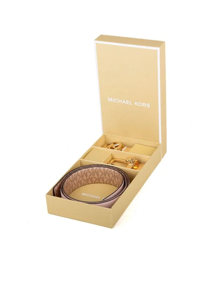 Reversible Leather Belt by Michael Kors