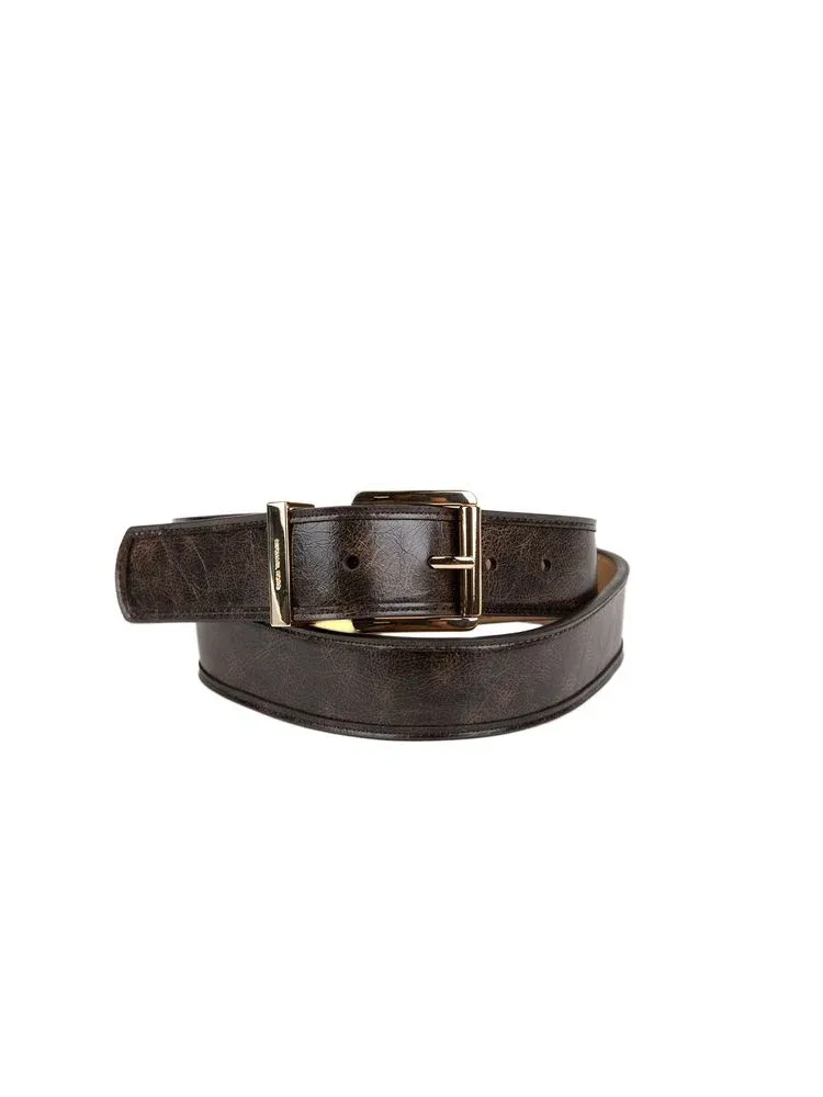Leather Belt by Michael Kors