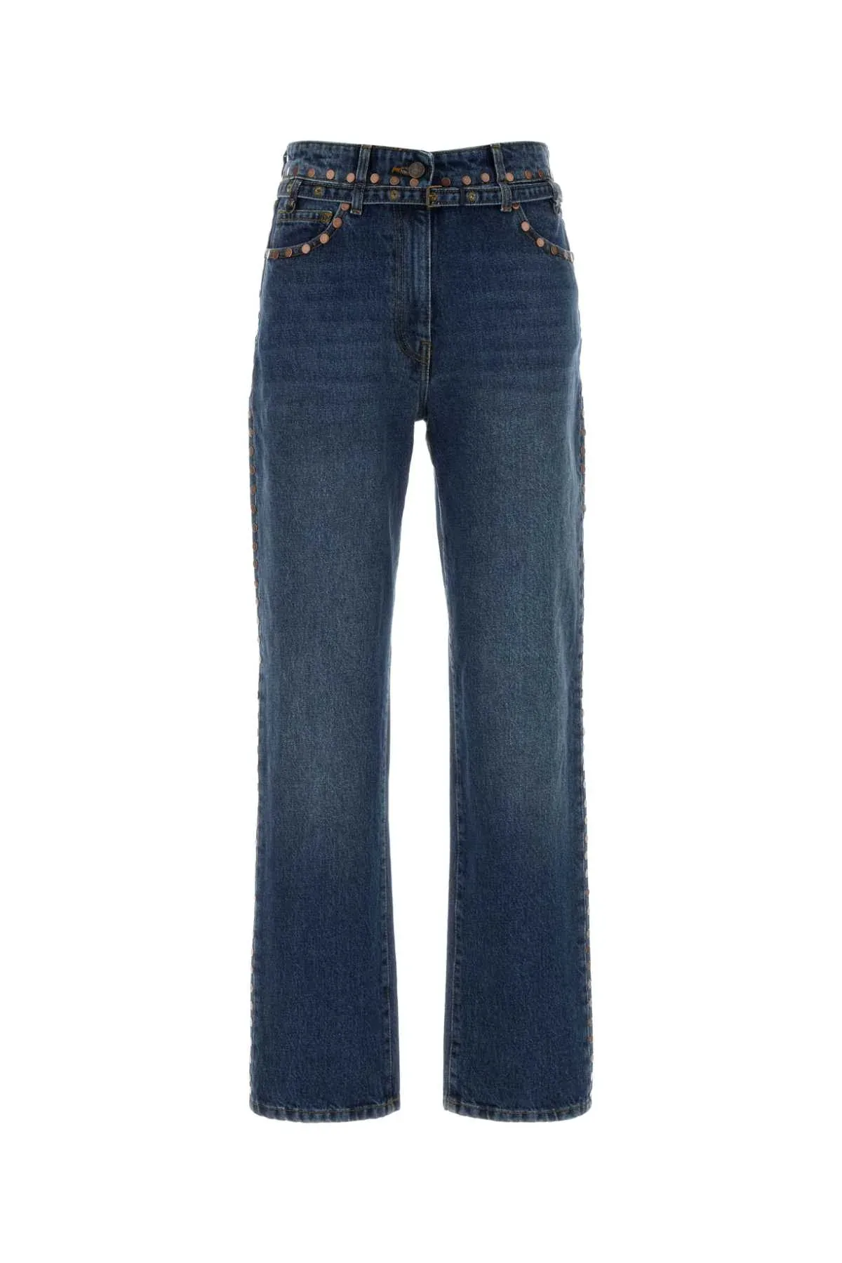 Studded Cotton Jeans by Dries Van Noten