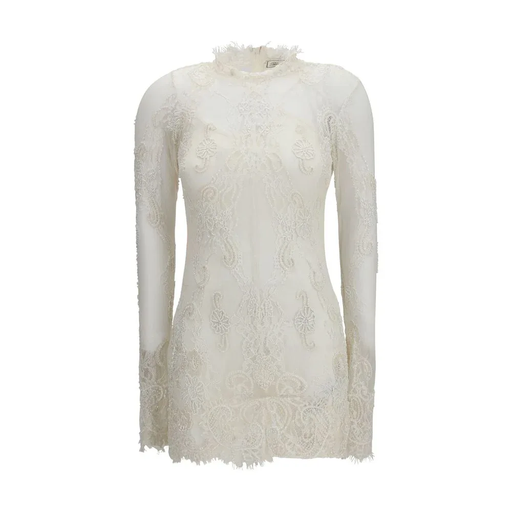 Embroidered Lace Tunic by Blumarine