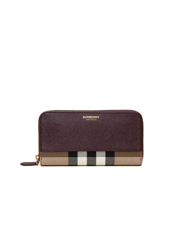 Cotton Check Wallet by Burberry