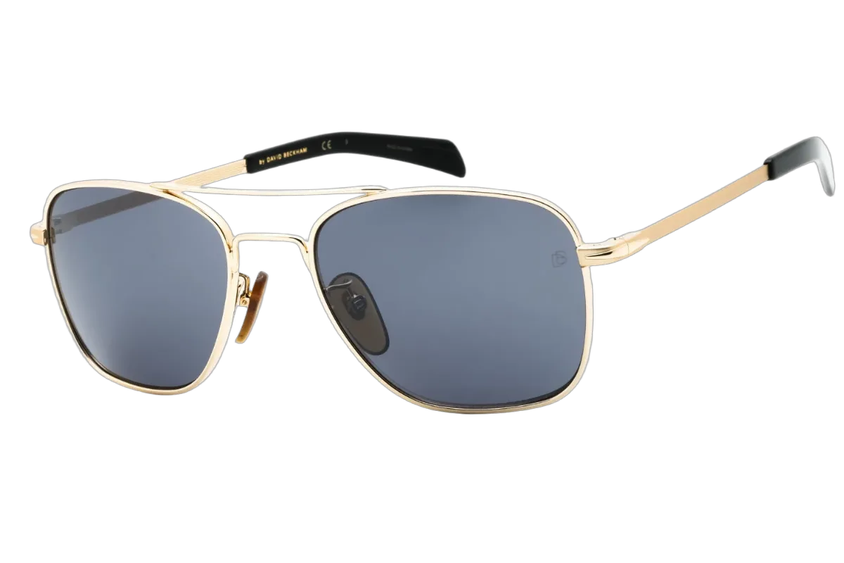 Rectangular Metal Frame Sunglasses by David Beckham