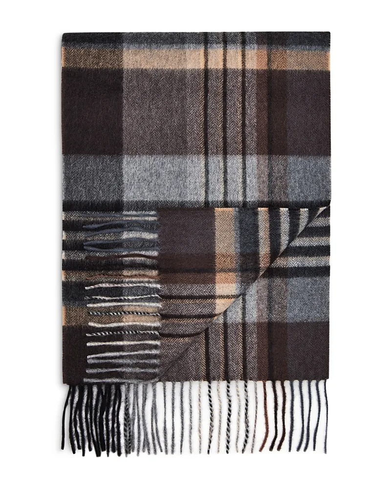 Cashmere Plaid Scarf by The Mens Store At Bloomingdales