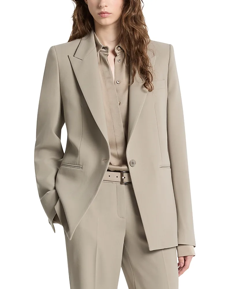 Carly Wool Blend Peak Lapel Blazer by MICHAEL Michael Kors