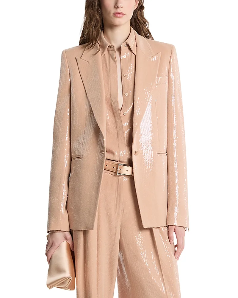 Carly Sequin Peak Lapel Blazer by MICHAEL Michael Kors