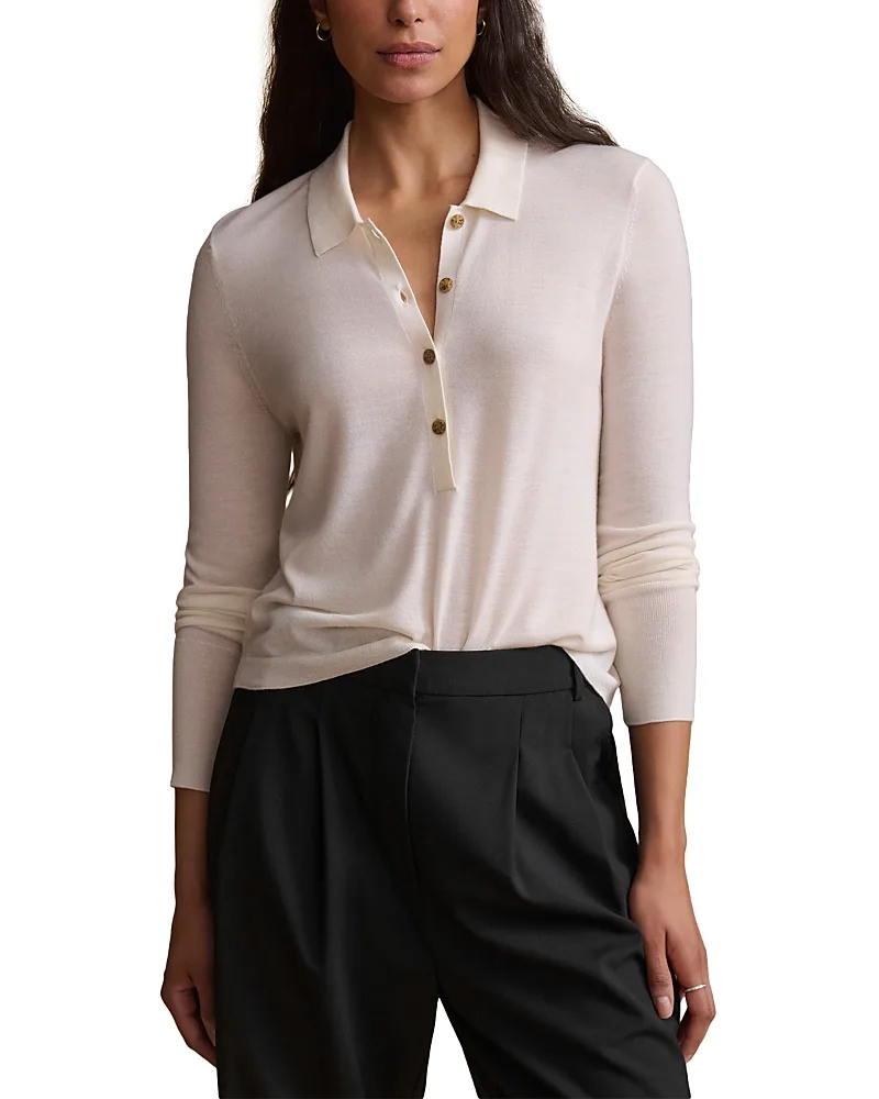 Grayson Wool Polo Sweater by Jenni Kayne