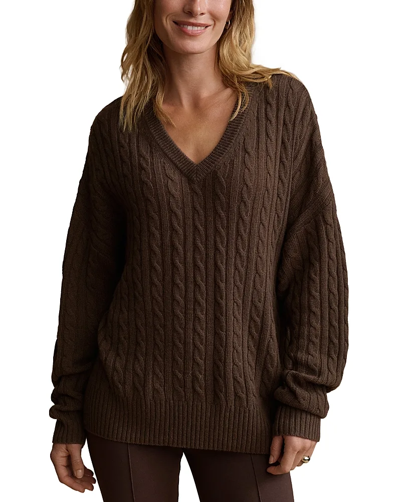 Nell Wool & Cashmere Cable Knit Sweater by Jenni Kayne