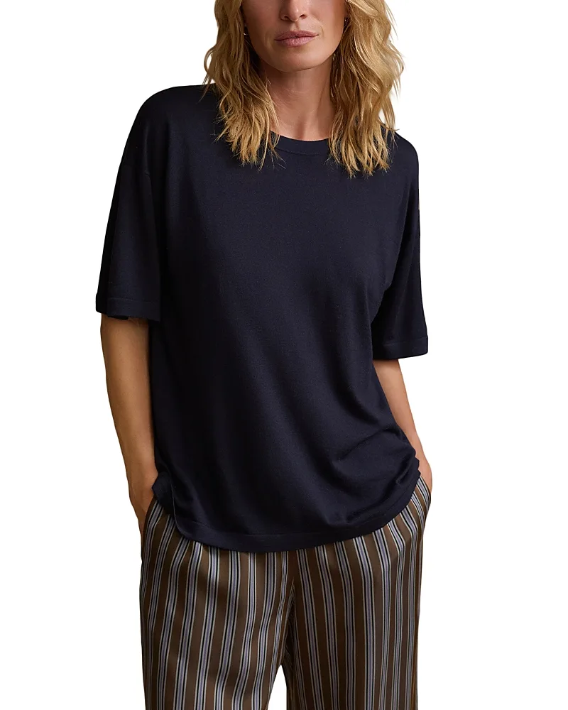 Wool Elbow Sleeve Tee by Jenni Kayne