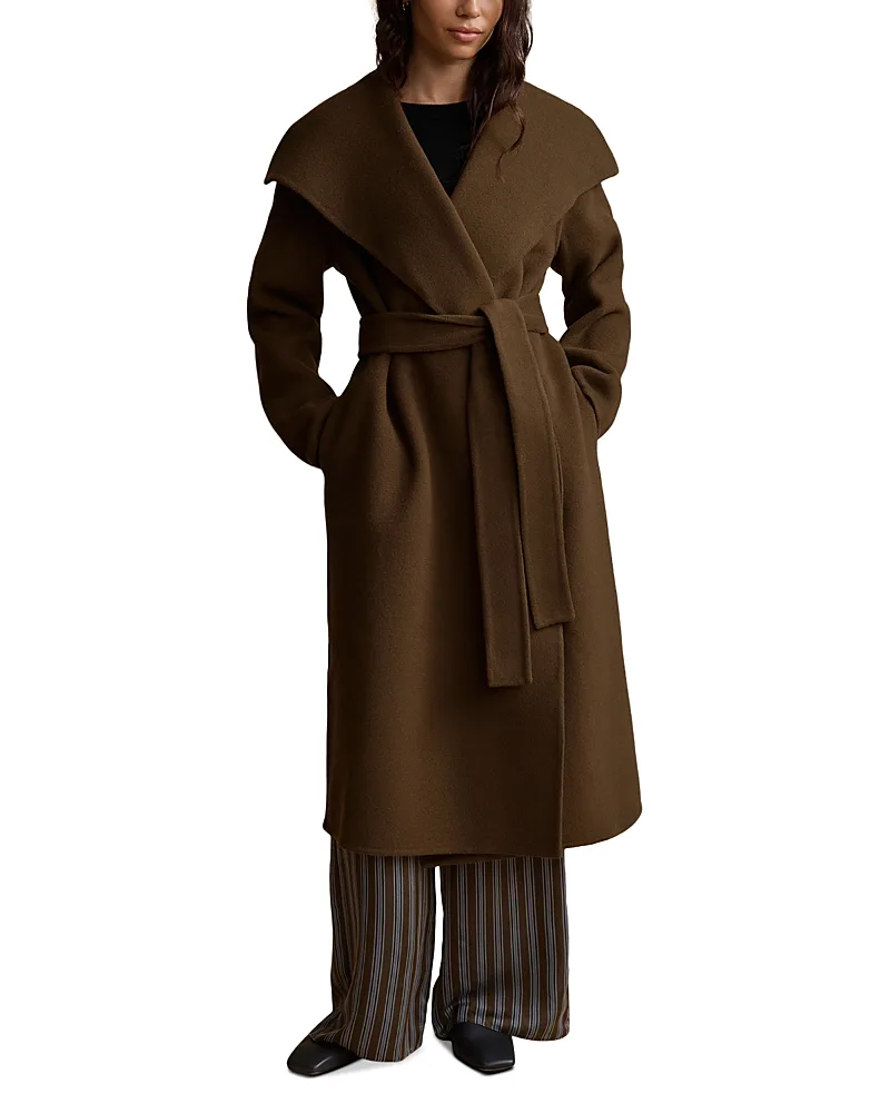 Wool Blend Belted Blanket Coat by Jenni Kayne