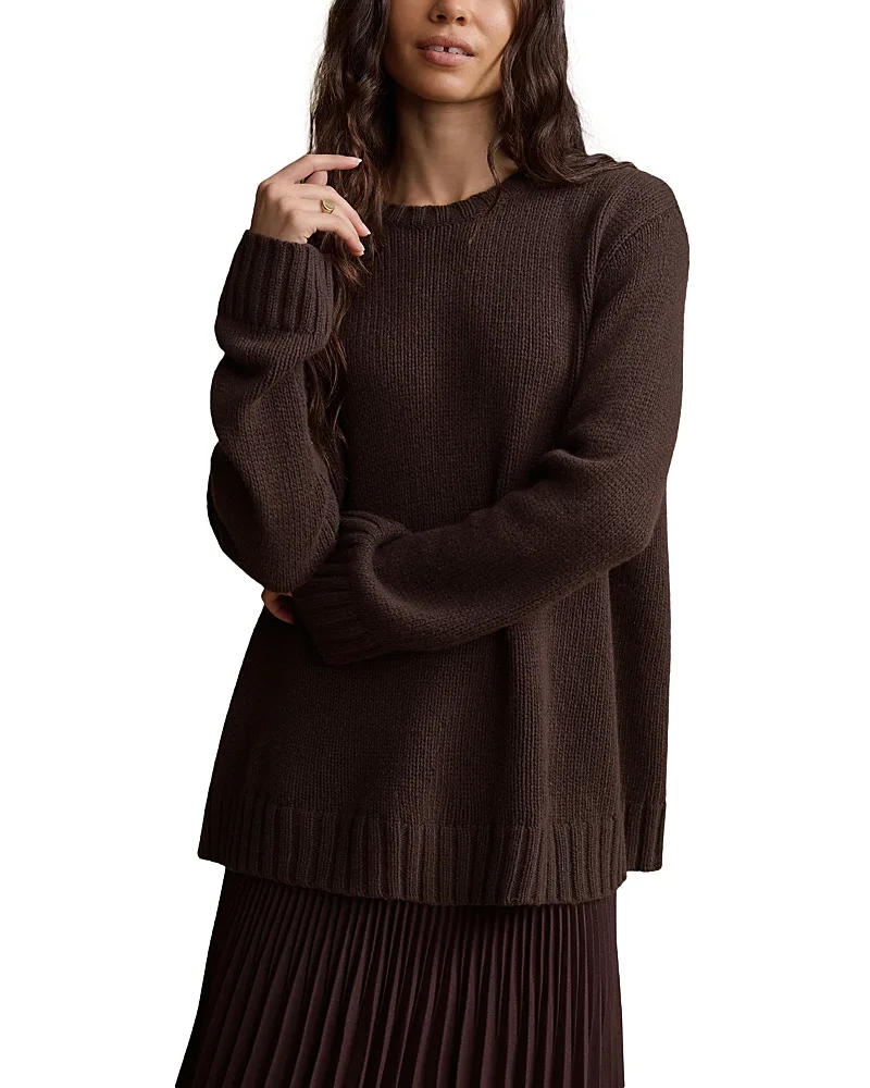 Amelia Cashmere Oversized Crewneck Sweater by Jenni Kayne
