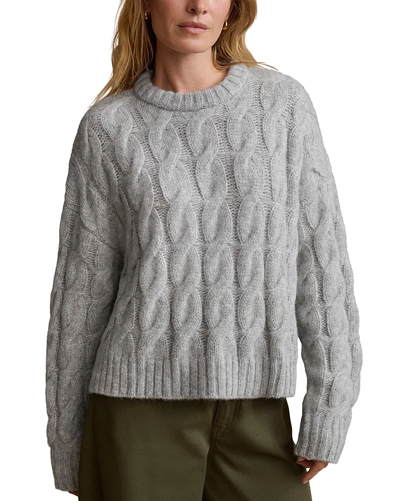 Serena Alpaca Blend Cable Knit Sweater by Jenni Kayne