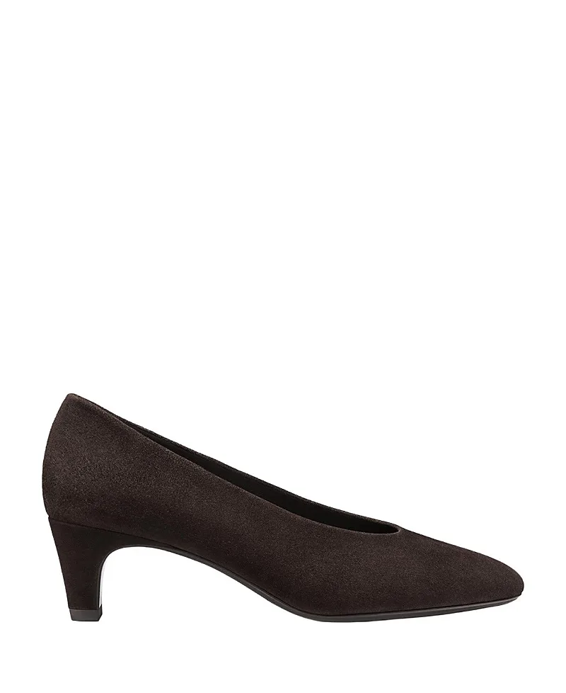 The Augusta Glove Pump in Molasses Suede by Margaux
