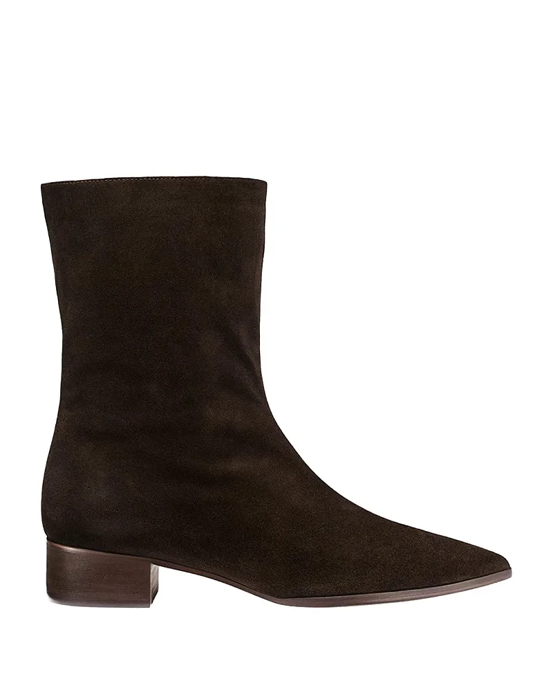 The Hayes Boots in Dark Chocolate Suede by Margaux