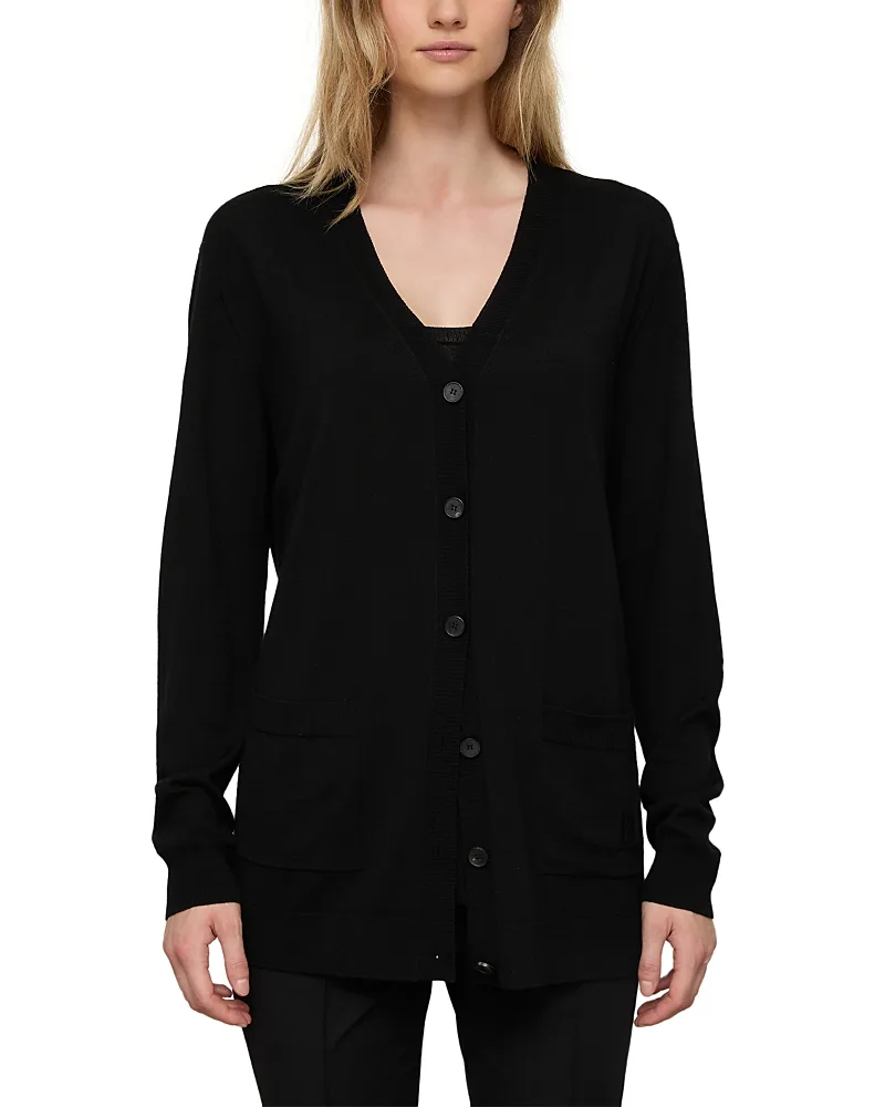 Wool Button Front Cardigan by Lafayette 148 New York