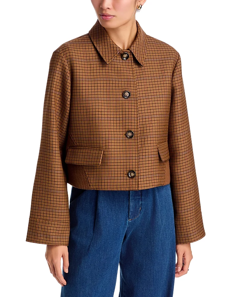 Evander Mixed Media Jacket by Veronica Beard