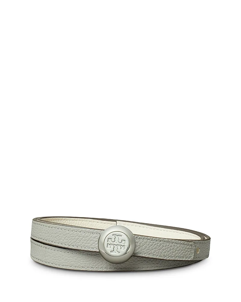 Romy Reversible Leather Belt by Tory Burch