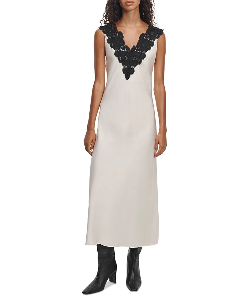 Celeste Satin & Lace Slip Dress by rag & bone