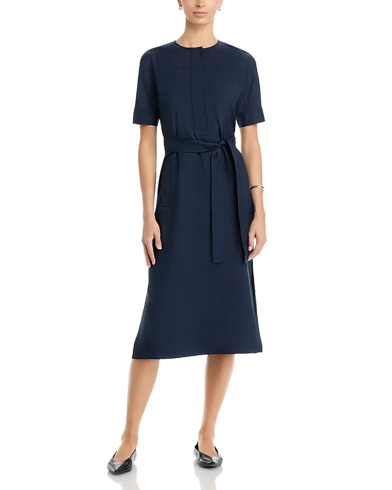 Belted Short Sleeve Dress by Theory