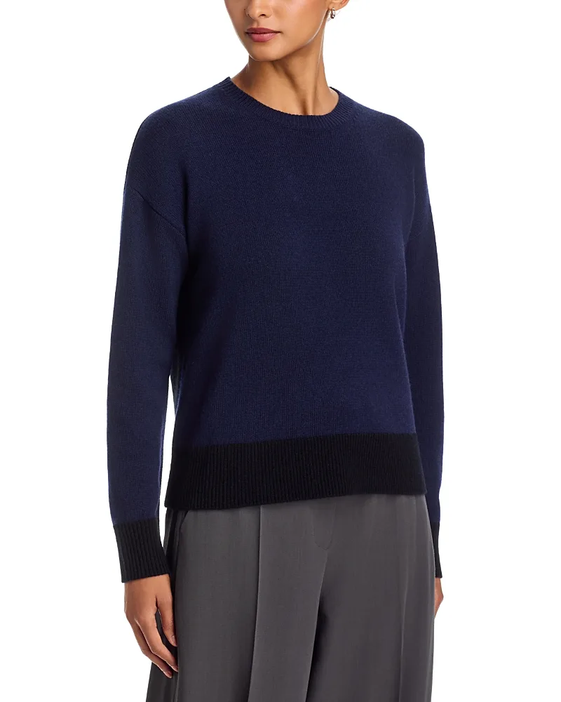 Majestic Filatures Wool & Cashmere Colorblock Sweater by Majestic