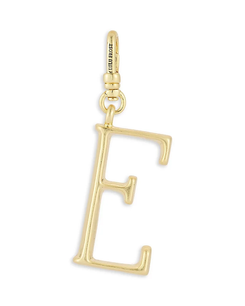 Plaza Small Letter E Charm by Lulu Frost