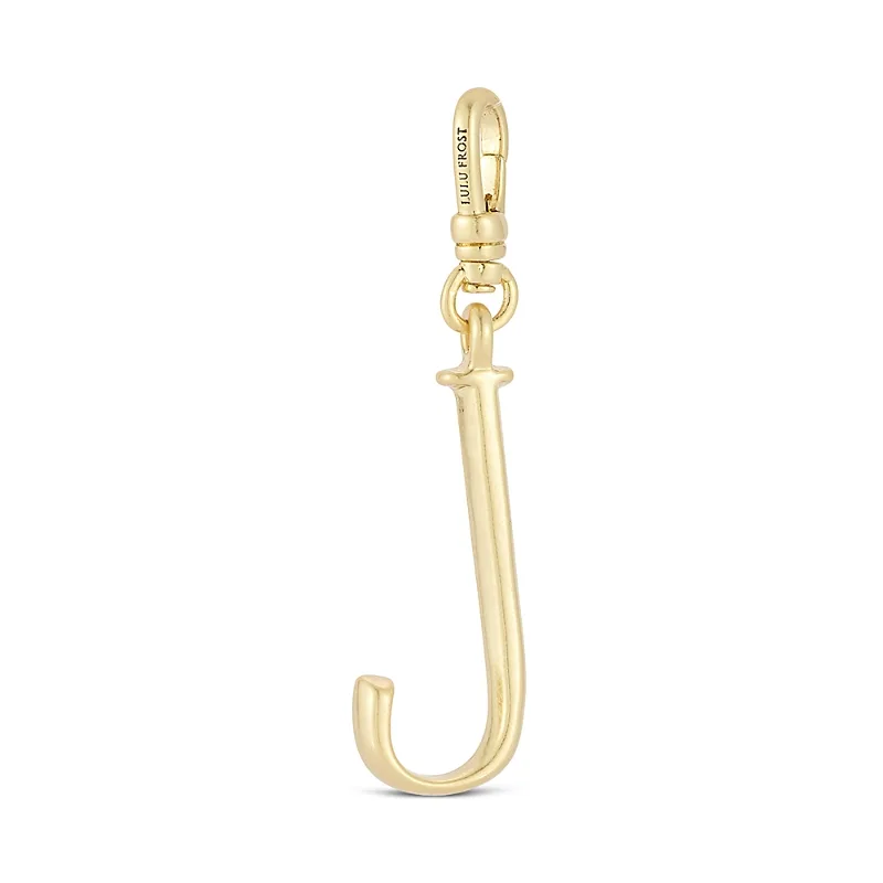 Plaza 18K Yellow Gold Plated Small J Charm by Lulu Frost
