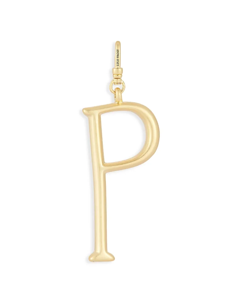 Plaza Large Letter P Charm by Lulu Frost