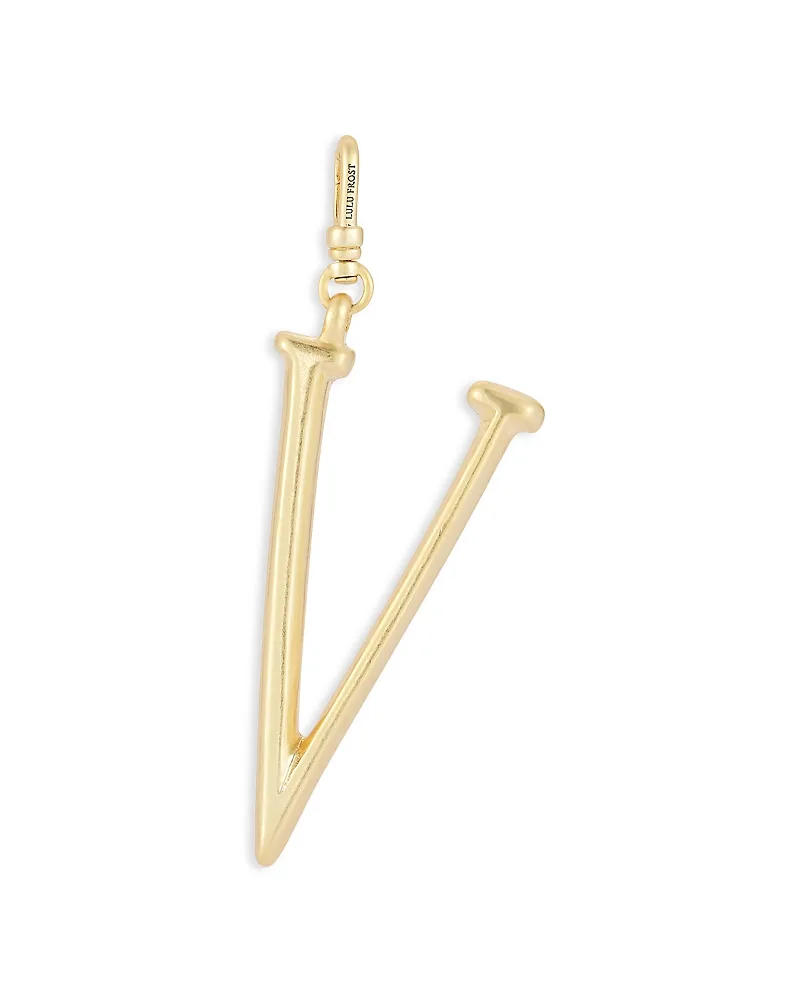 Plaza Large Letter V Charm by Lulu Frost