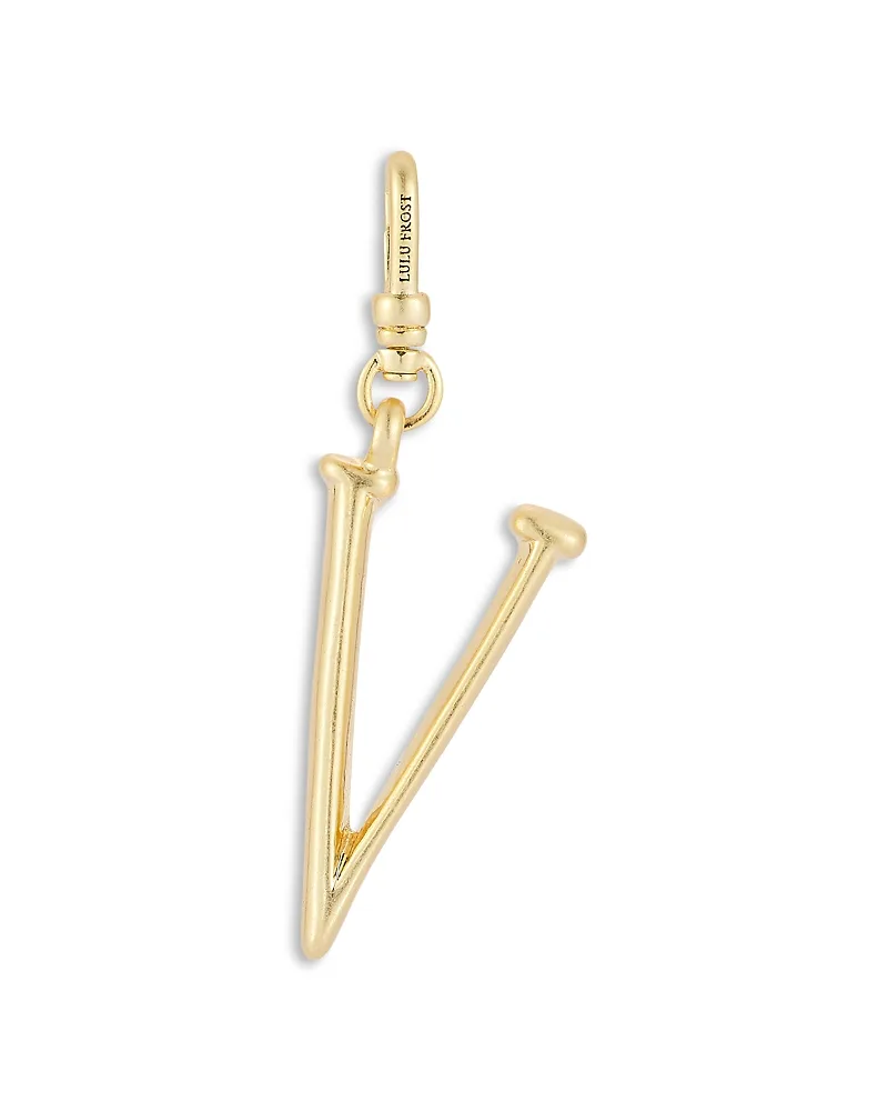 Plaza Small Letter V Charm by Lulu Frost